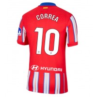 Atletico Madrid Angel Correa #10 Fotballklær Hjemmedrakt 2024-25 Kortermet